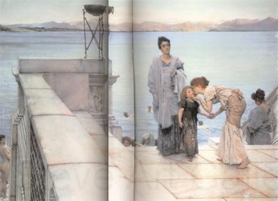 Alma-Tadema, Sir Lawrence The Kiss (mk23) Spain oil painting art